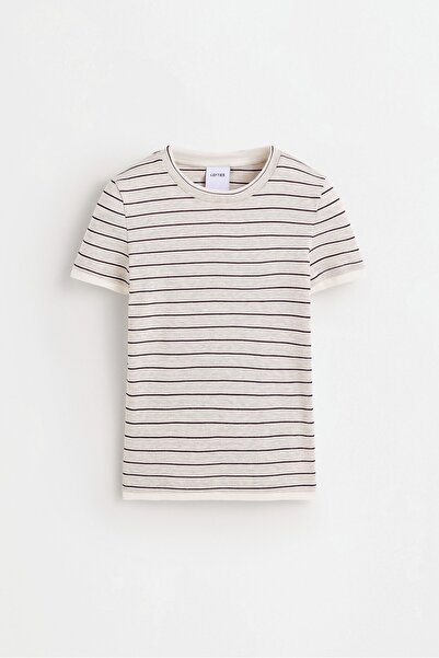 LEFTIES Çizgili t-shirt