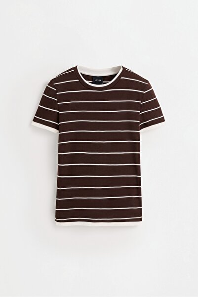 LEFTIES Çizgili t-shirt