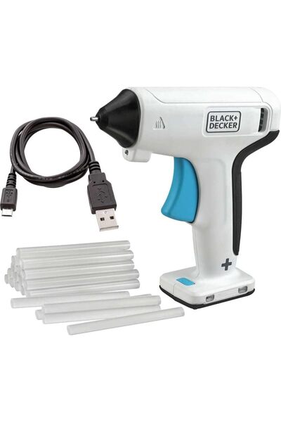 Black and Decker BLACK+DECKER Cordless Glue Gun, 3.6V, Quick Heating 30 Sec, ...