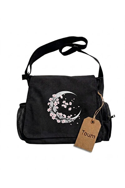 Toum Moon Flower's Printed Unisex Messenger Bag
