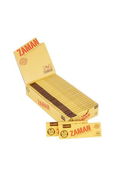 ZAMAN ورق لف زمان متوسط الحجم كلاسيكي مقاس 1¼ | صندوق (30 كتيبًا) | مركز المد...