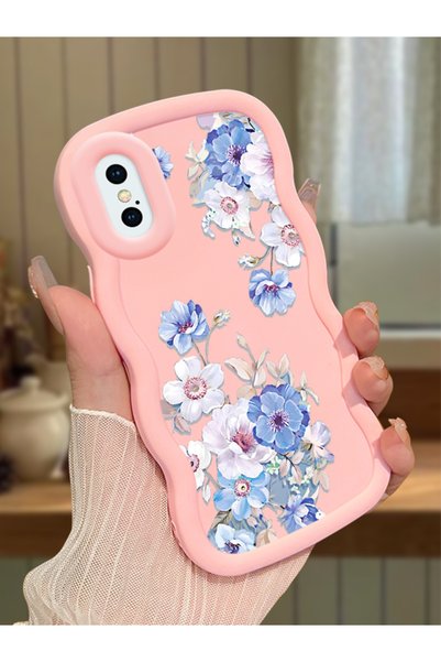 Hontinga iPhone X Compatible Case Camera Protector Pink Silicone Couple Phone...