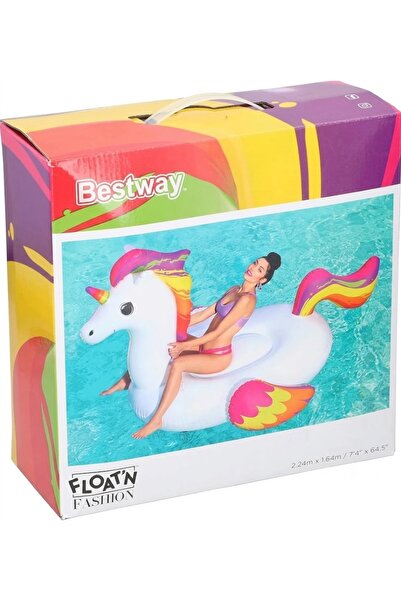 BESTWAY FLOAT'N FASHİON TUTUNMALI UNİCORN 2.24m X 1.64m