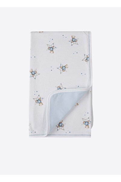 kitikate Organic Blue Bear Blanket Blue