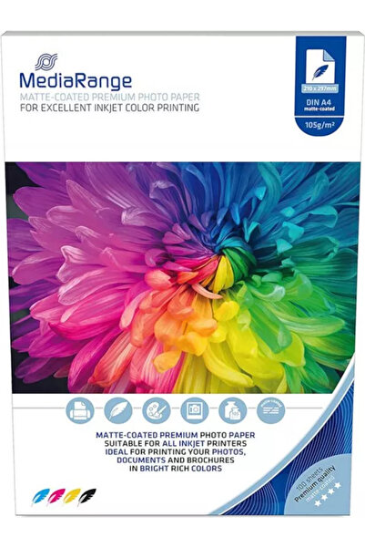 MediaRange Hartie Matte-coated Photo Paper A4 100 coli