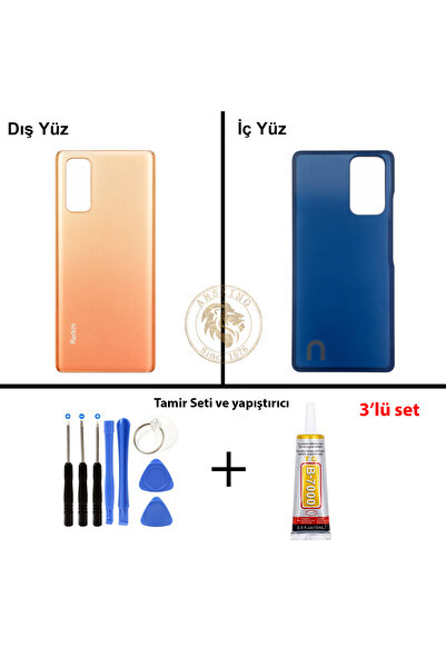 ARSKİNG Xiaomi Redmi Note 10 Pro Gradyan Bronz Uyumlu Arka Kapak + Yapıştırıc...