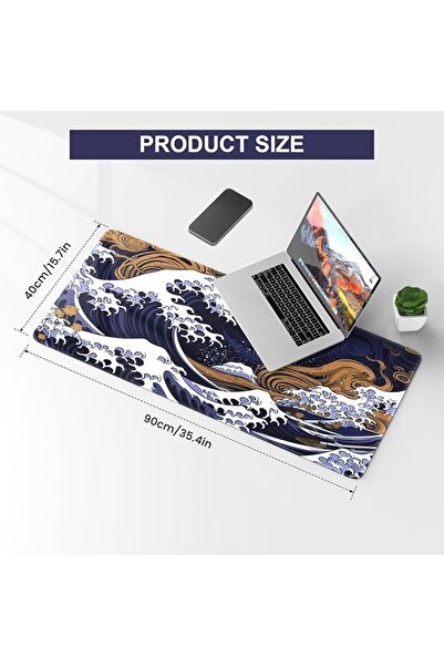iLeadon Topographic Mouse Pad, Large Gaming Mouse Pad Non-Slip Rubber Base Wa...