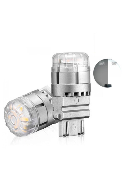 OEM Σετ Led Διπολικές Λάμπες T25 Αυτοκινήτου Λευκό A500-SL2-3157W