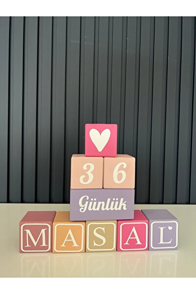 mogokids Pembe morlu harfli set bebek isim çekim dekor (5 harfli isimler için...