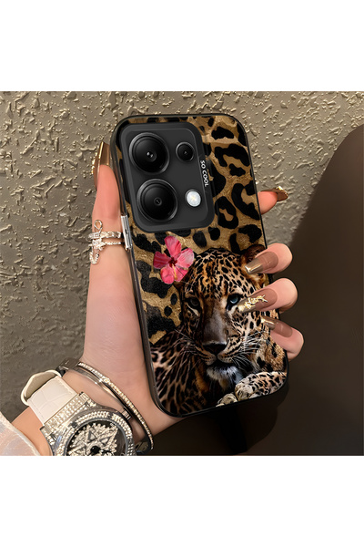 quırkshıeld Redmi Note 13 Pro 4G Uyumlu Klasik leopar ve çiçekli leopar kılıf...