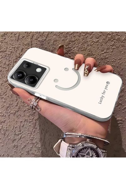 CHICASELUX Redmi Note 13 Pro 5g Compatible Simple Written Smiley Face Case, I...