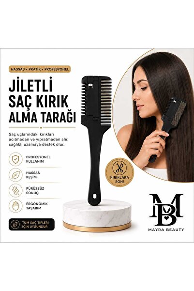 PİRAYE AKSESUAR Saç Kırığı Alma Tarağı • Jiletli Tarak • Jiletli Saç Kırığı A...