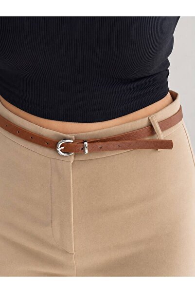 LİA KEMER Know Women's Silver Buckle Belt Waist Belt Jacket Belt Dress Belt T...