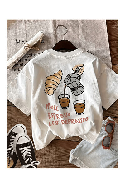 Yetişkin Unisex Baskılı Tişört Oversize