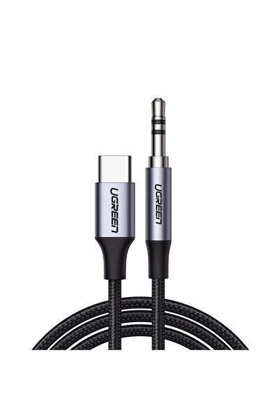 Ugreen Cablu Mini Jack 3.5mm Aux la USB-C pentru telefon 1M Sunet excelent
