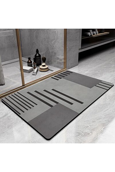 HONPOLO Bath Mats Bath Rugs Diatomaceous Earth Bathroom Floor Mat Toilet Non-...