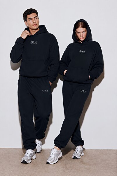 GIA - ART Unisex Oversize Tracksuit Set Gia Art Printed Navy Blue – 3 Yarns, ...