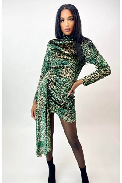 OEM Rochie din catifea verde