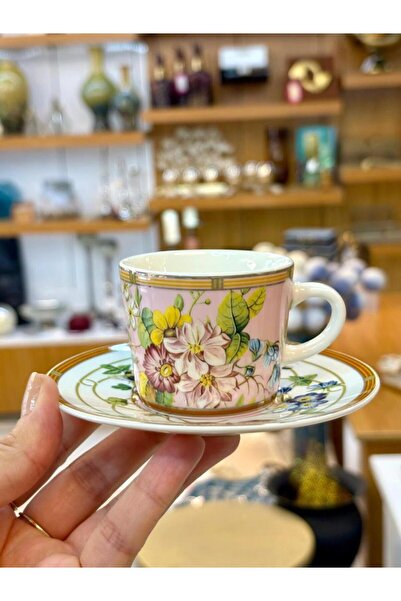 Vitale PINK BUTTERFLY TEK KİŞİLİK TÜRK KAHVESİ FİNCANI