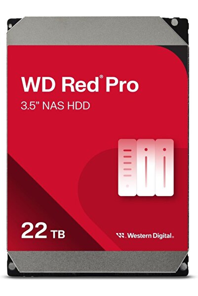 WESTERN DIGITAL 22TB WD Red Pro NAS Internal Hard Drive HDD - 7200 RPM, SATA ...