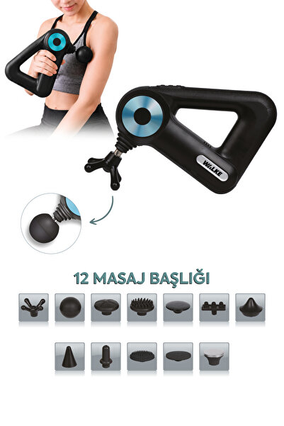 Walke Premiım Life 12 Başlıklı Şarjlı Tüm Vücut Masaj Aleti V-04