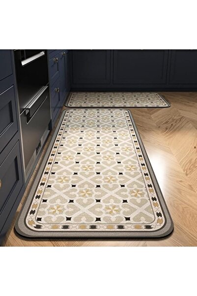GENERAL Kitchen Floor Mat Set of 2, Anti Fatigue Kitchen Mat, Non-Slip Waterp...