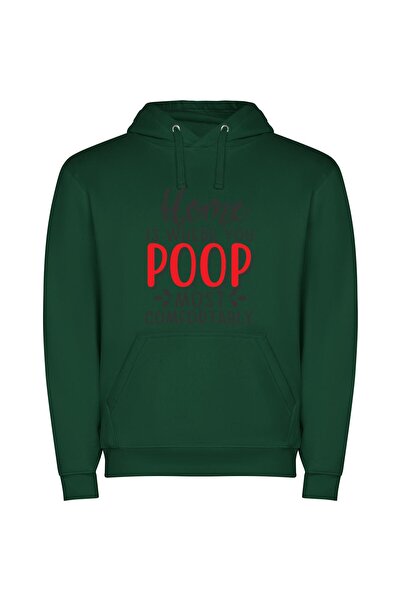 iLovePrints Ultimate Bathroom Comfort Zone Φούτερ με κουκούλα σε χρώμα Πράσινο