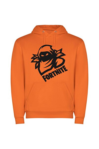 iLovePrints Monochrome Fortnite Masterpiece Φούτερ με κουκούλα σε χρώμα Πορτο...