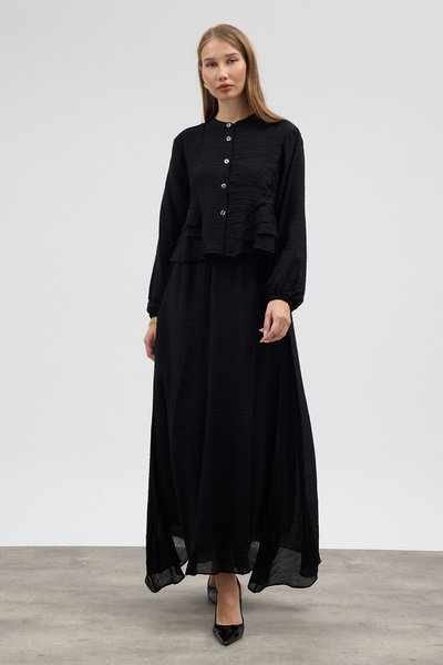 VAVİNOR Mia Skirted Suit - Black