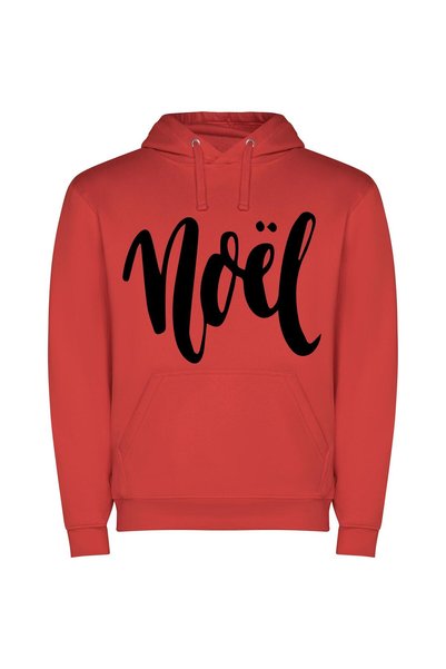 iLovePrints Mel's Elegant Lettering Φούτερ με κουκούλα σε χρώμα Κόκκινο