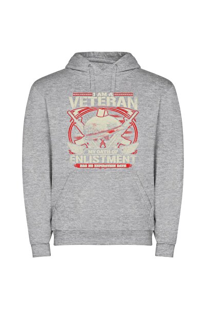 iLovePrints Proud Veteran's Glamorous Declaration Φούτερ με κουκούλα σε χρώμα...