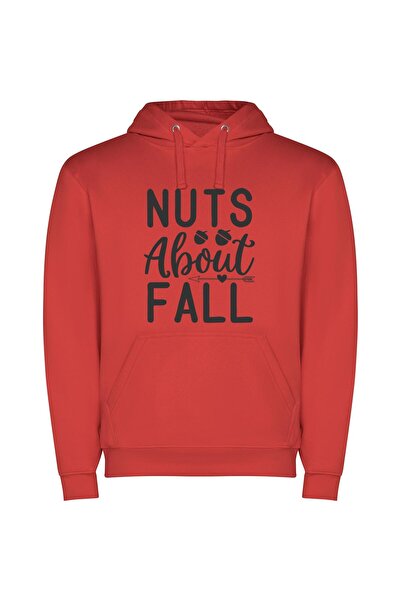 iLovePrints Falling for Acorns: A Charming Print Φούτερ με κουκούλα σε χρώμα ...