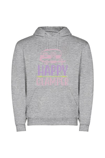 iLovePrints Glamper Joyride Φούτερ με κουκούλα σε χρώμα Γκρι