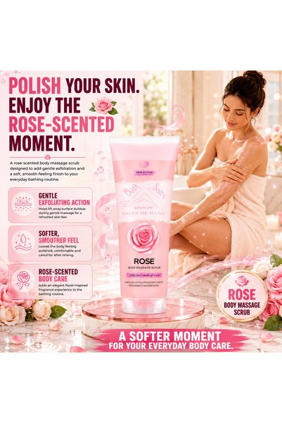 DOS LUNAS Cosmetics Dos Lunas Bath Salts Body Massage Scrub Rose 380 mL