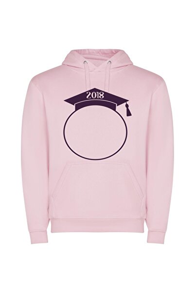 iLovePrints Elegant Graduation Memories 2018 Φούτερ με κουκούλα σε χρώμα Ροζ