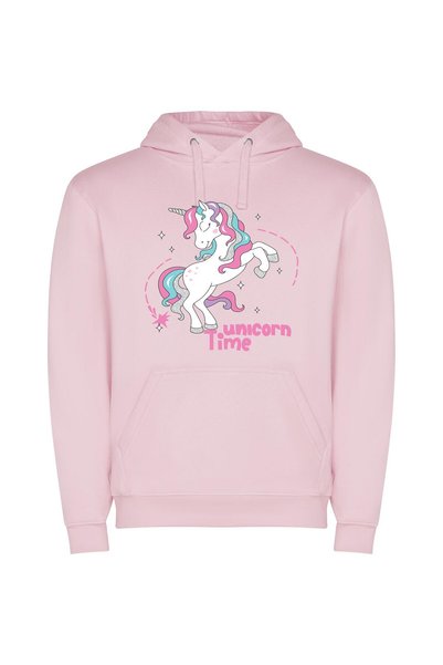 iLovePrints Enchanted Unicorn Dreams Φούτερ με κουκούλα σε χρώμα Ροζ
