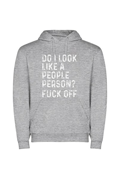 iLovePrints The People Persona Puzzle Φούτερ με κουκούλα σε χρώμα Γκρι