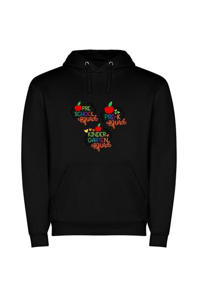 iLovePrints Apple Grades: Future Pre-K Φούτερ με κουκούλα σε χρώμα Μαύρο