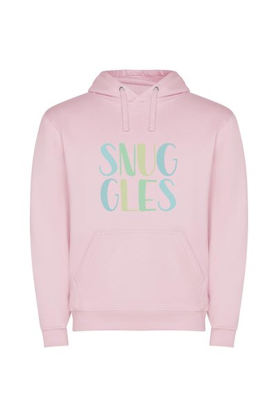 iLovePrints Cuddly Smug Snugness Φούτερ με κουκούλα σε χρώμα Ροζ
