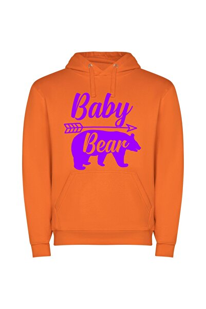 iLovePrints Magical Bear Designs Φούτερ με κουκούλα σε χρώμα Πορτοκαλί