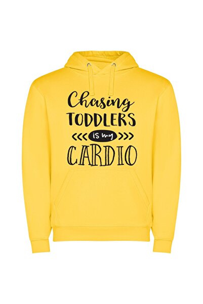 iLovePrints Toddler's Sassy Fitness Journey Φούτερ με κουκούλα σε χρώμα Κίτρινο