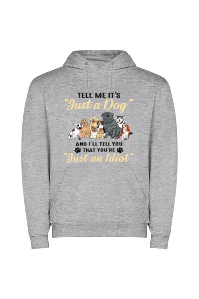 iLovePrints Furry Friends Follies Φούτερ με κουκούλα σε χρώμα Γκρι