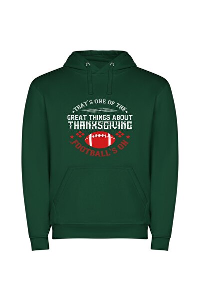 iLovePrints Superbowl Football Shot Φούτερ με κουκούλα σε χρώμα Πράσινο