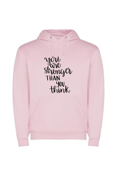iLovePrints Unleash Inner Strength Φούτερ με κουκούλα σε χρώμα Ροζ