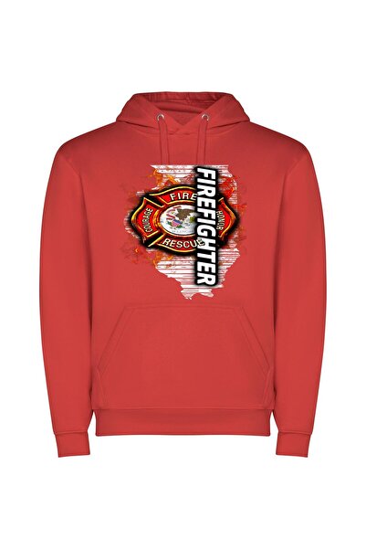 iLovePrints Fierce Heroic Dedication: Chicago Φούτερ με κουκούλα σε χρώμα Κόκ...