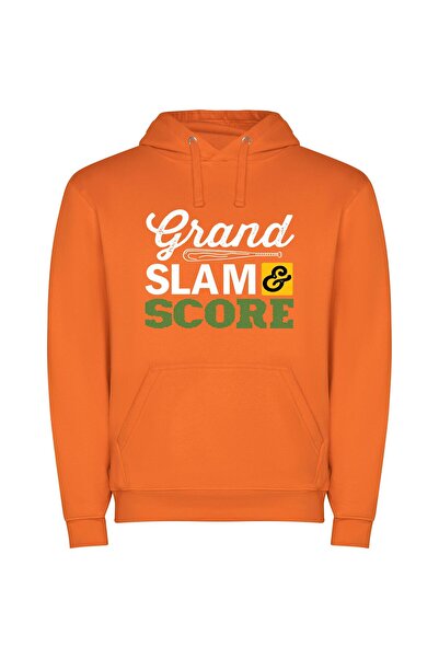 iLovePrints Elite Score - Artistic Logo Φούτερ με κουκούλα σε χρώμα Πορτοκαλί
