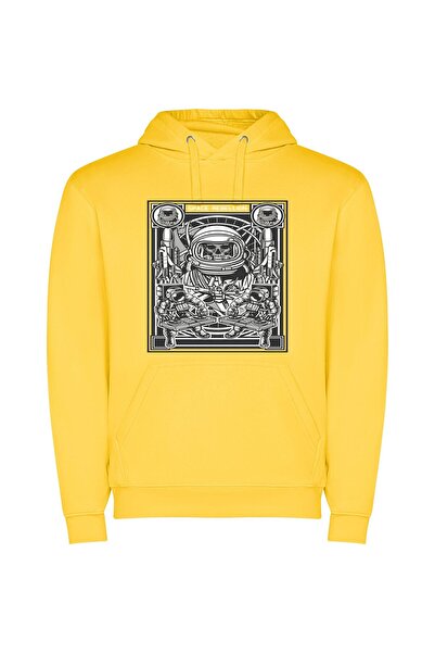 iLovePrints Space Suit Skeletor: Cosmic Portrait Φούτερ με κουκούλα σε χρώμα ...