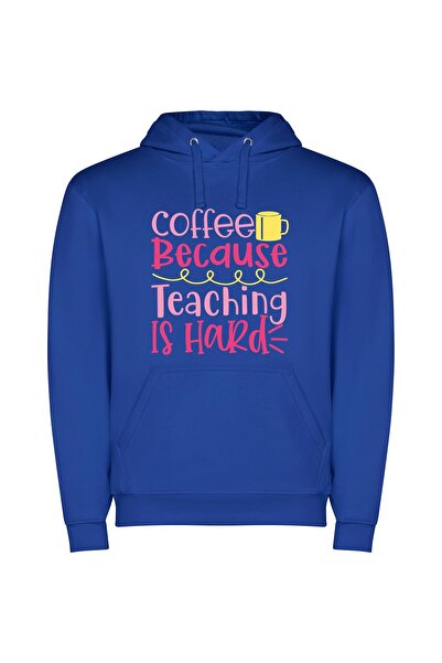 iLovePrints Coffee: Teaching's Invigorating Grind Φούτερ με κουκούλα σε χρώμα...
