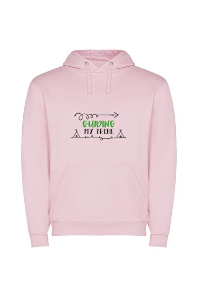 iLovePrints Sunrise Tribe Guide Φούτερ με κουκούλα σε χρώμα Ροζ