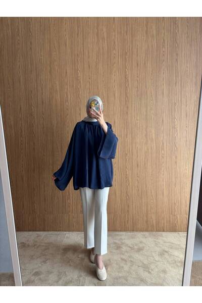 QUWİQ Women's Draped Spanish Sleeve Hijab Shirt